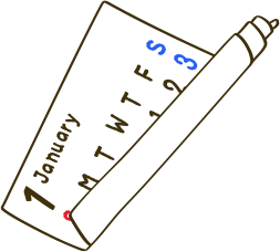 カレンダーのイラスト